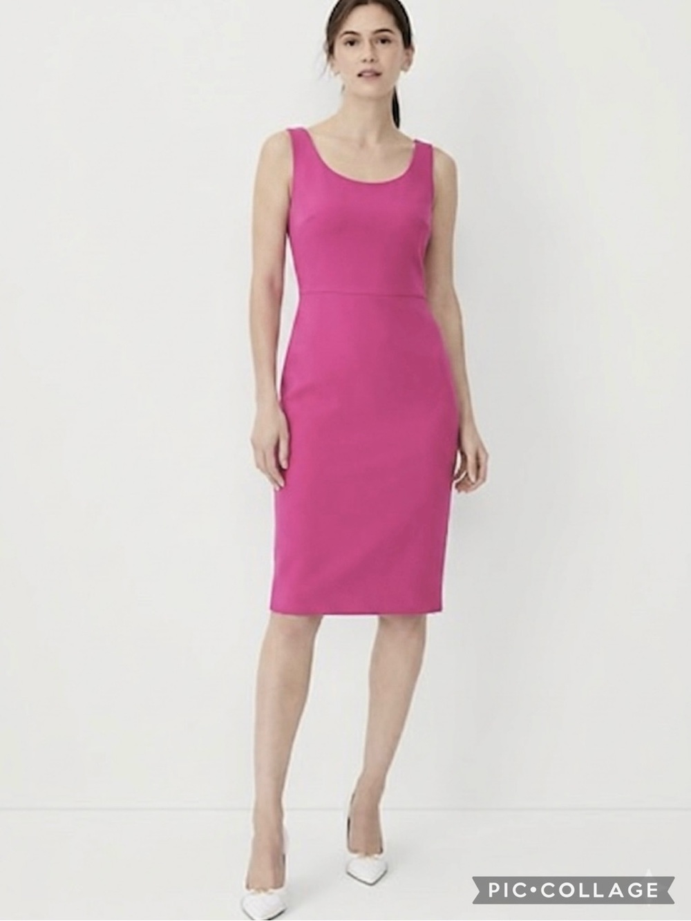 Betsey Johnson Pink Sheath Sleeveless Knee Length Dress 6 NWT Quiet Luxury